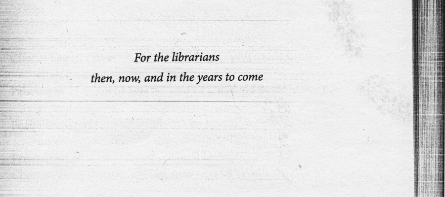 fotocopie met geschrift For the librarians then, now and in the years to come