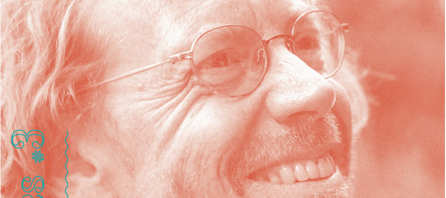 Affiche lezing met hoofd Professor Hendrik Vos